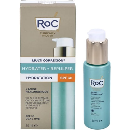 Roc Hydrate Plump Moisturizing Cream With Hyaluronic Acid Spf30 50ml