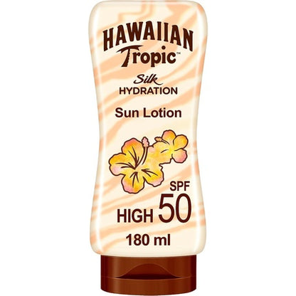 Hawaiian Tropic Silk Hydration Protective Sun Lotion Spf50 Very High 180ml