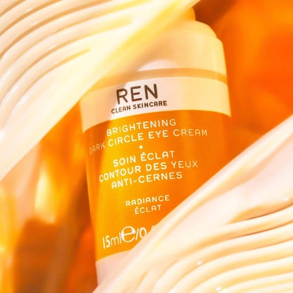 REN Clean Skincare Brightening Dark Circle Eye Cream Hydrates and Reduces Dark Spots in 7 Days Revives and Firms Tired Under Eyes by Evening Skin Tone Vegan and Cruelty Free Step 3 Treat