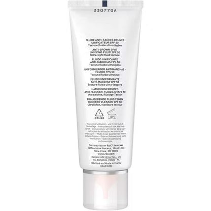 RoC Soleil-Protect Unifying Fluid Anti-Brown Spots SPF50 Face Sunscreen 50ml