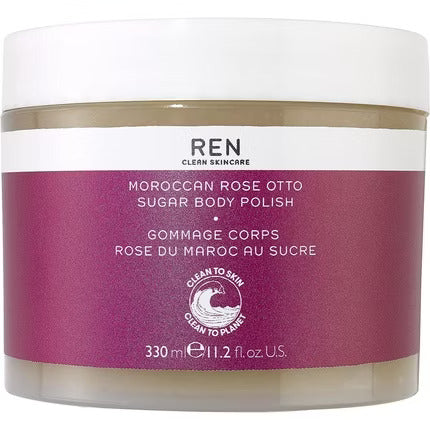 REN Clean Skincare Moroccan Rose Hydrating and Smoothing Rose-Infused Sugar Body Polish