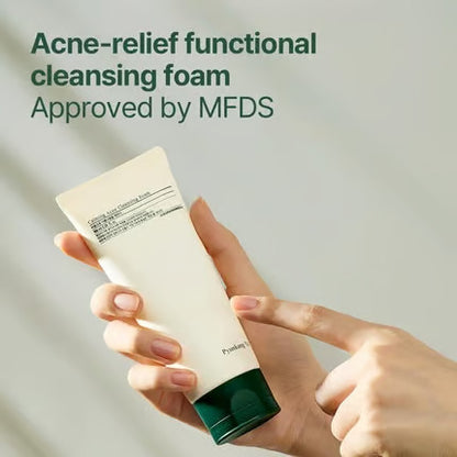 Pyunkang Yul Calming Acne Cleansing Foam - Refreshing Facial Wash with AHA.