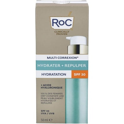 Roc Hydrate Plump Moisturizing Cream With Hyaluronic Acid Spf30 50ml