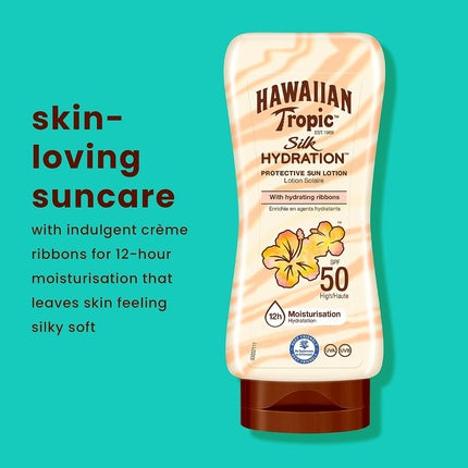 Hawaiian Tropic Silk Hydration Protective Sun Lotion Spf50 Very High 180ml